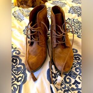Never Worn Brown Suede Booties